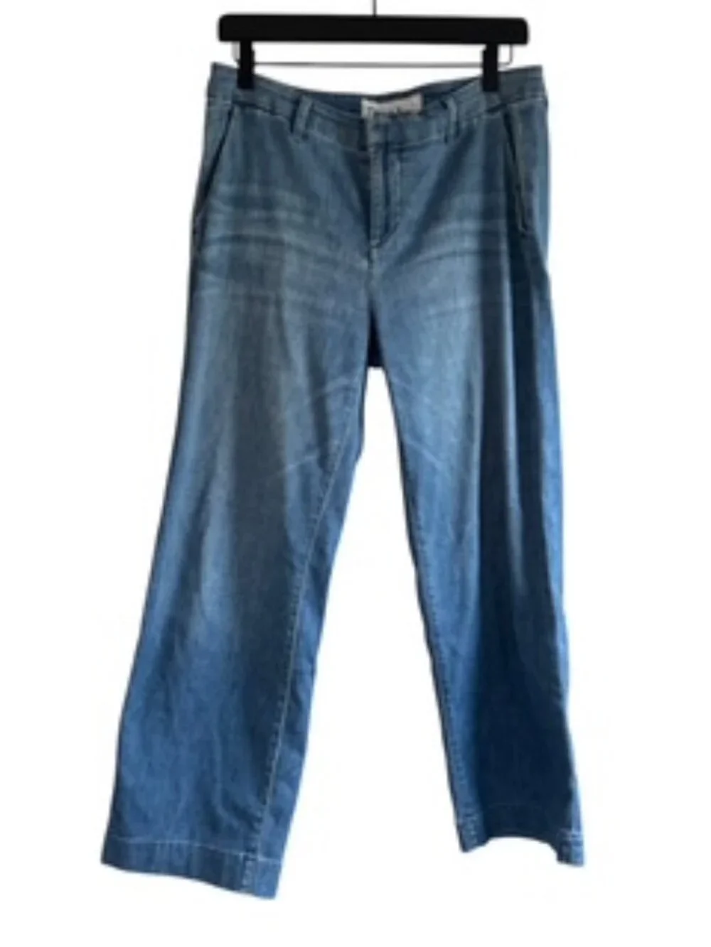 Frank & Eileen Westport Wide Leg Jeans Size 8 Westport 1968 Light Wash Denim